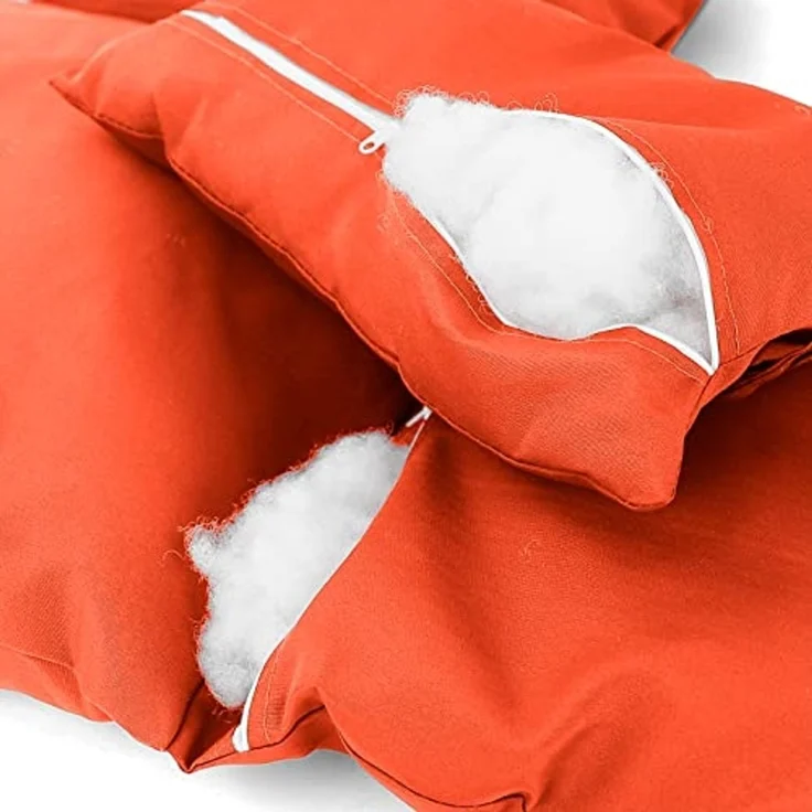 Kissen für Hängesessel Korb inkl. Rückenteil 2-teiliges Set Style Orange – Bild 5