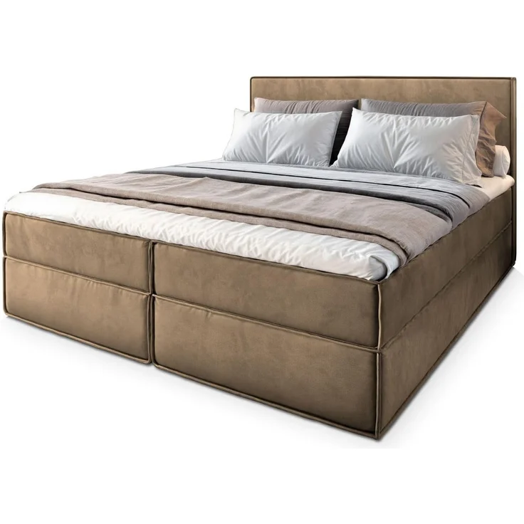 Masseno Boxbett PELLIO 180x200 cm mit Bonell Matratze und Topper