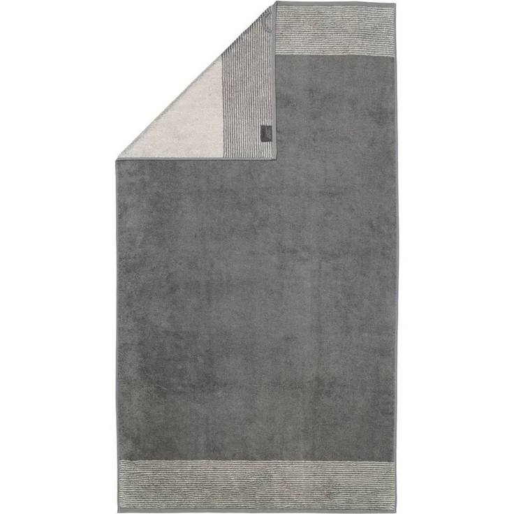 Cawö Luxury Home Handtücher Two-Tone 590 77 Schiefer Anthrazit 80 x 150 cm – Bild 5