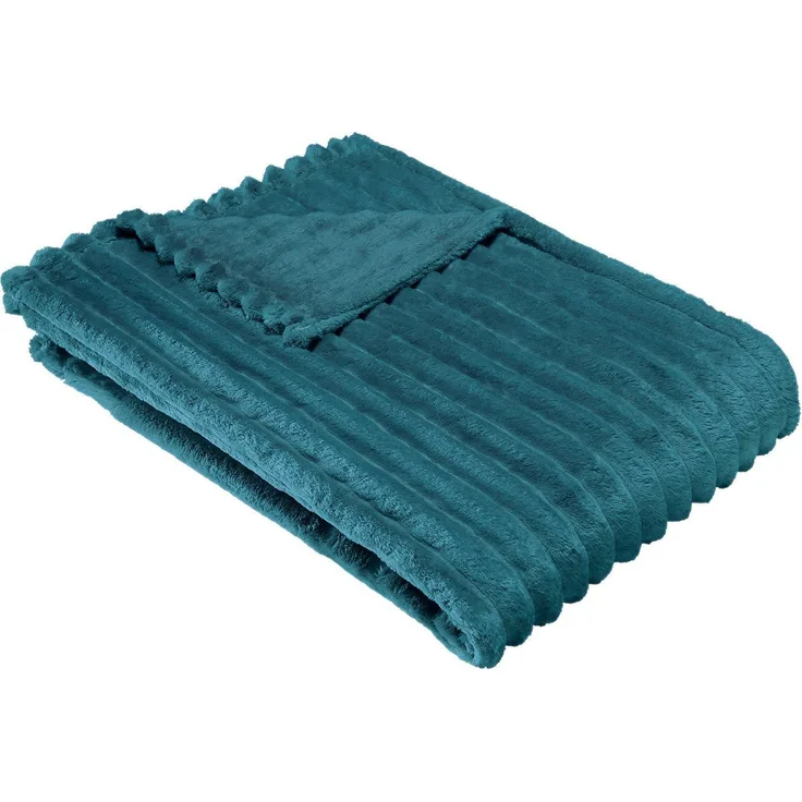 Wohndecke Wohndecke "Aosta", Erwin Müller, Fleece in Cordoptik Uni
