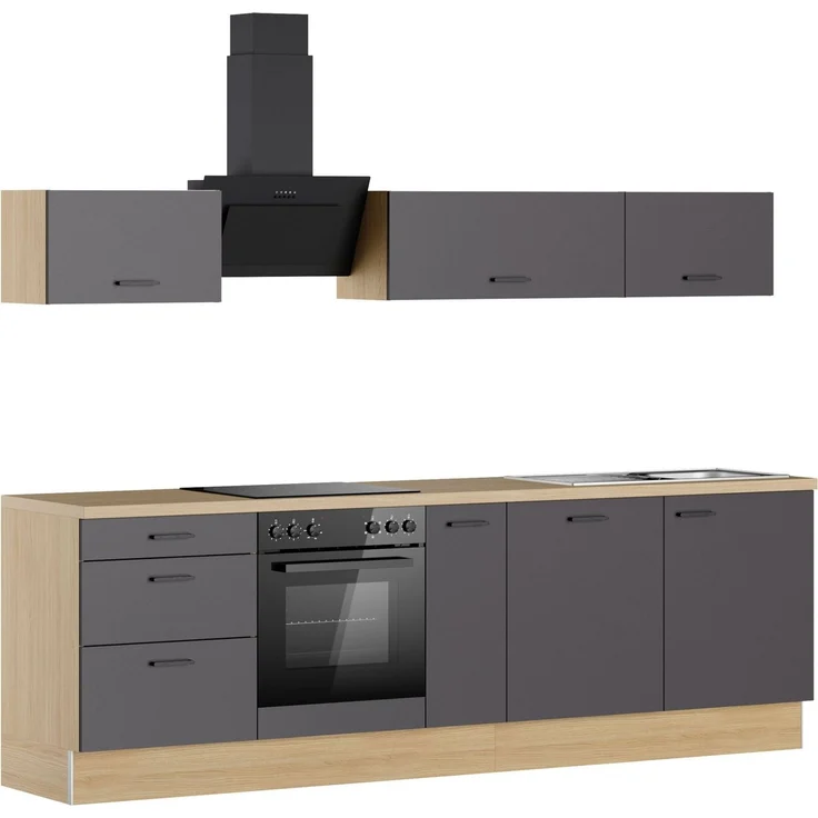 KOCHSTATION Küchenzeile KS-Sion, Breite 270 cm, schnelle Montage mit OPTIsnap, wahlweise mit E-Geräten – Bild 4