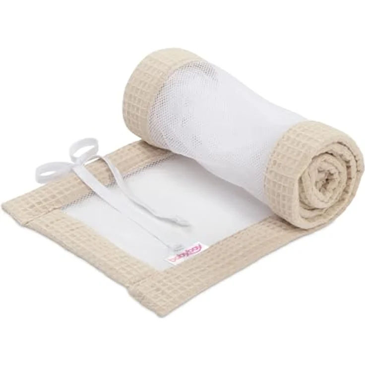 babybay Nestchen Mesh-Waffelpiqué passend für Modell Original, sand – Bild 2