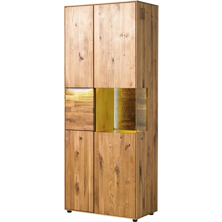 Schrank Wildeiche 80x43x200 natur geölt WIEN #240