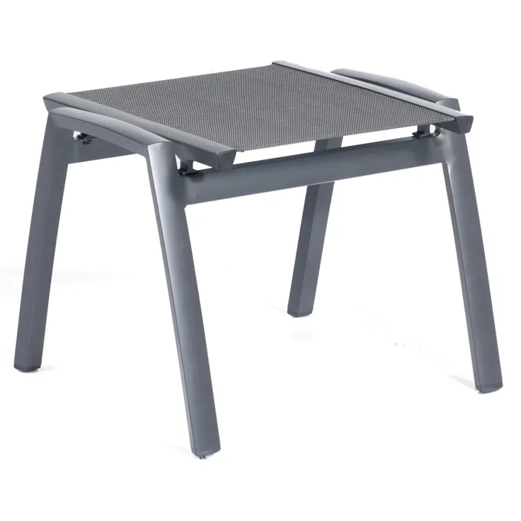 Sonnenpartner Fußhocker Star Aluminium mit Textilen anthrazit Sitzhocker