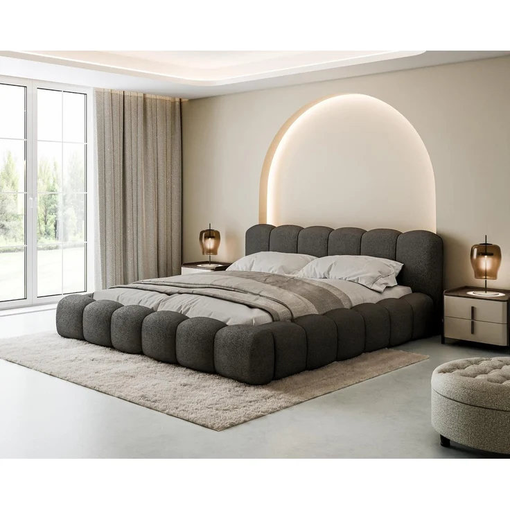 Compleo Polsterbett Designerbett, Wolkenbett, TOPSELLER, Modern Schlafzimmer, Made in EU, Wolkenbett modern – Bild 5
