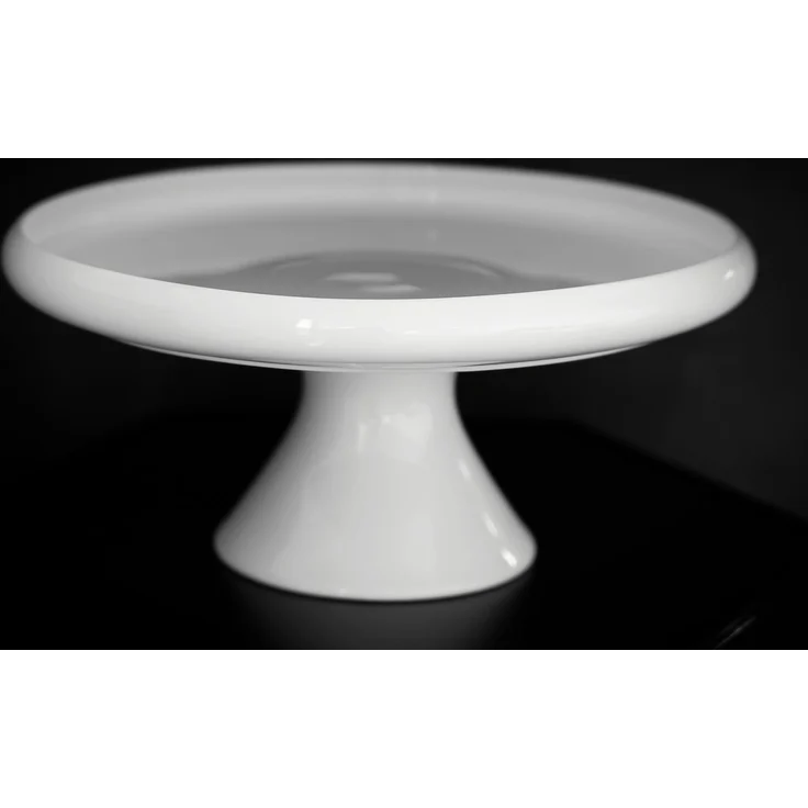 Tortenplatte mit Fuß - Servierplatte für Kuchen & Desserts, 30,5 x 14 cm – Bild 5