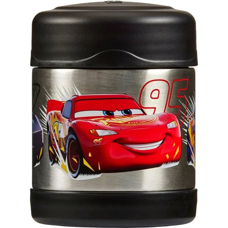 THERMOS Thermobehälter FUNTAINER FOOD JAR DISNEY, Thermobehälter für Essen, spülmaschinenfest, Edelstahl, Kunststoff, Silikon, (1-tlg), 0,3l, 7h heiß & 7h kalt, dicht & auslaufsicher
