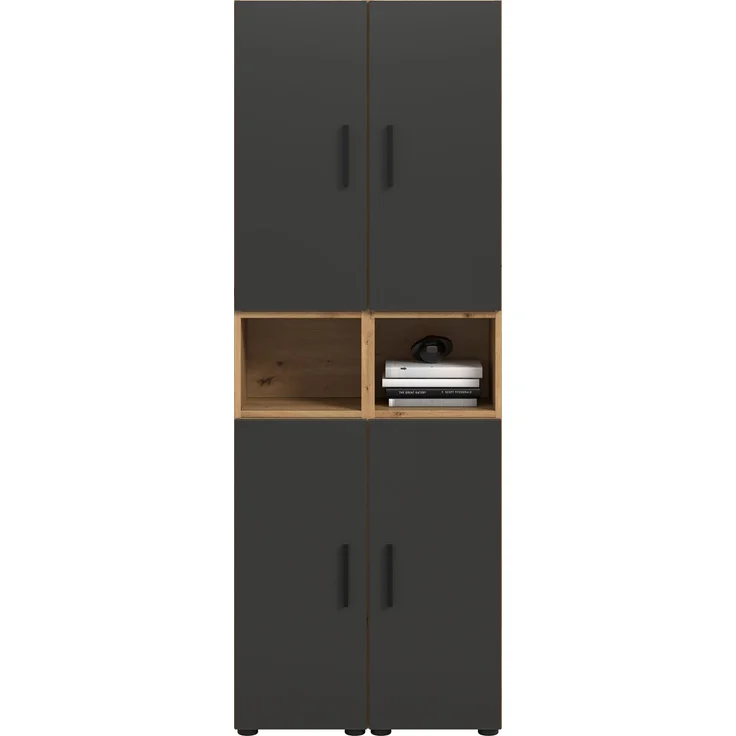 The One Wohnkombination in Basalt grau Nachbildung – Bild 2