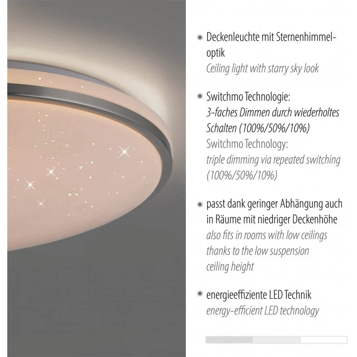 JUST LIGHT 14295-55 KYLE Deckenleuchte stahl 3000K – Bild 2