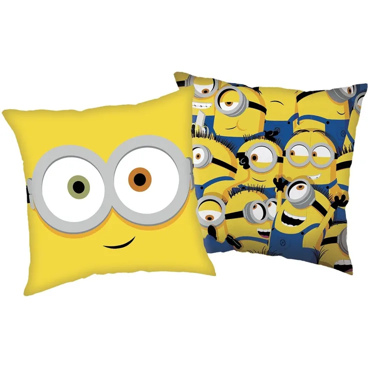 Minions Watch me Dekokissen Kissen 40x40 cm Bob Gelb