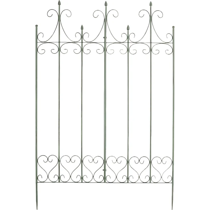 Rankgitter KALLE - 100x2x150cm, Metall, Antik-Grün | Rankhilfe Kletterpflanzen Gartendekoration – Bild 5