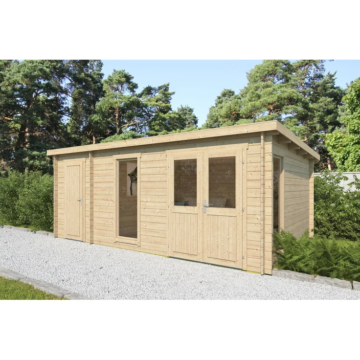 Fjordholz Gartenhaus Modell Krista 28 B Natur – Bild 1
