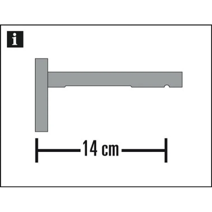 Gardinia Spezialträger für Wand Luxor Stahl-gebürstet – Bild 2