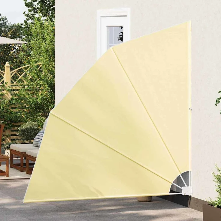 vidaXL Balkon Sichtschutz 210 x 210 cm Polyester Sand 42000938 – Bild 3