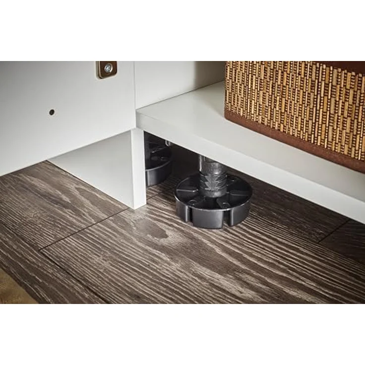 Laundreezy Einbauschrank für Kühlschrank, Weiß - Geräumiger Hochschrank für Waschküche & Hauswirtschaftsraum - 60 x 200 x 68 cm (B/H/T) – Bild 7