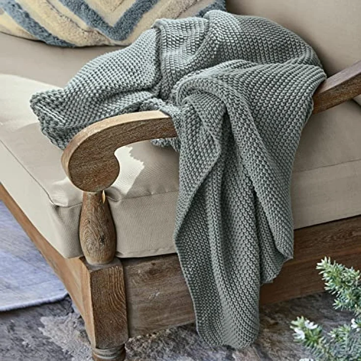 Mirabeau Tagesdecke Plaid Ancy blau – Bild 3