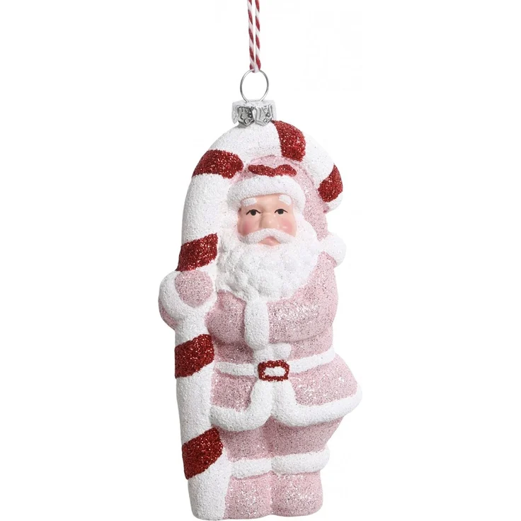 Chic Antique - Weihnachtsschmuck Christbaumkugel Weihnachtsmann Rosa 52078607