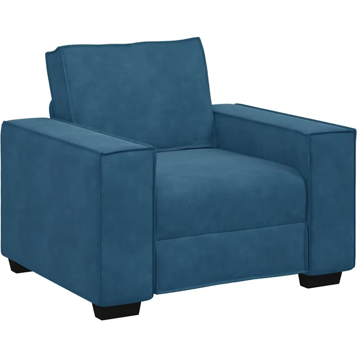 vidaXL Sessel Blau 100x78x84 cm Samt 4105009 – Bild 1
