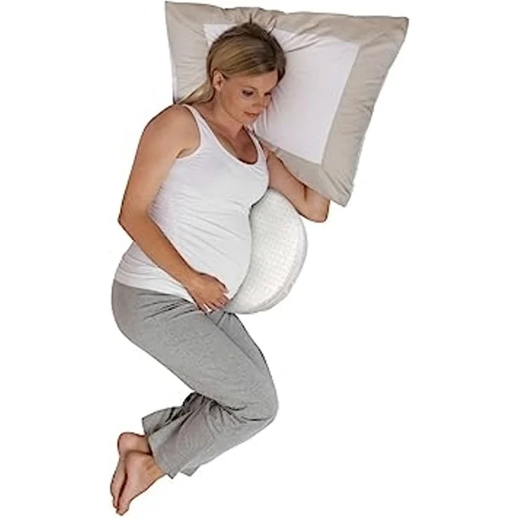 Chicco Boppy Wedge Schwangerschaftskissen, kompakt, maschinenwaschbar, Unterstützung für Bauch, Beine, Hüften und Rücken, für alle Phasen der Schwangerschaft, helle Farbe (Spiral) – Bild 6