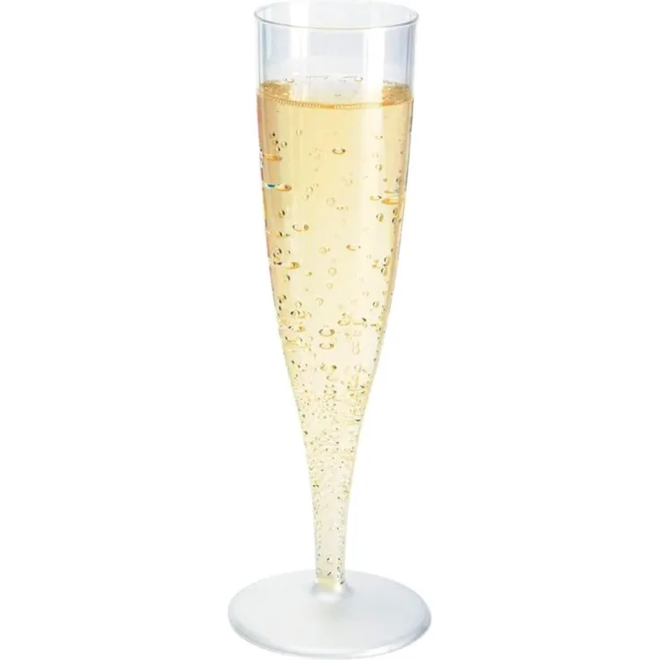 Champagnergläser transparent 135ml Eichstrich 100ml 10 Stück