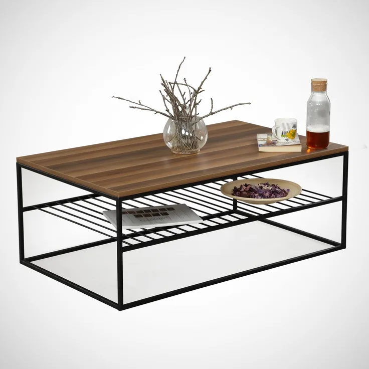 Skye Decor 'Etna - Walnut' Couchtisch, Walnuss, 95 x 43 x 55 cm