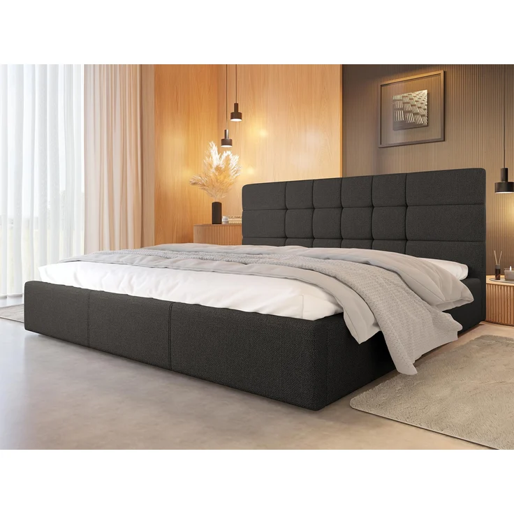 Polsterbett Komasan mit Lattenrost aus Holz, Farbe: Bergamo 97 – Bild 2