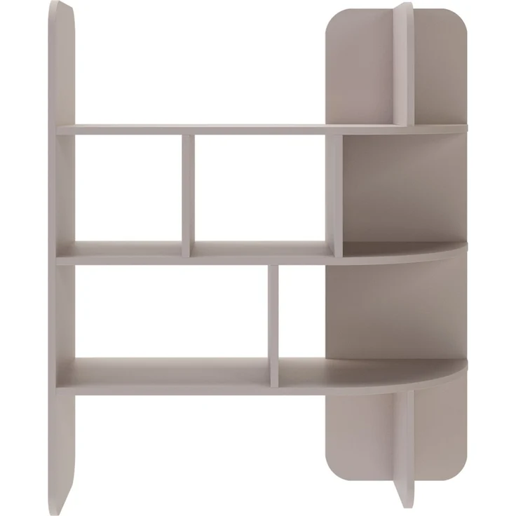 Selsey 'Contle' Standregal mit offenen Fächern & abgerundeten Ecken, Beige, 102 x 120 cm – Bild 4