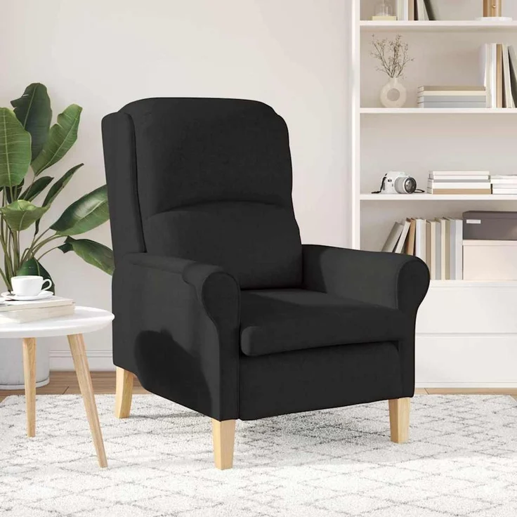 vidaXL Sessel Schwarz 76 x 94 x 102 cm Stoff 42009842 – Bild 2