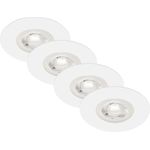 Briloner LED-Einbauleuchten Kulana 4er Set Mini 4,9W, 480lm weiß
