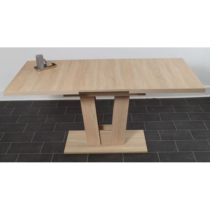 MSZ Design Eckbank Eckbankgruppe DUISBURG mit Säulentisch Varese Sonoma ausziehbar 125x89x89 cm – Bild 6