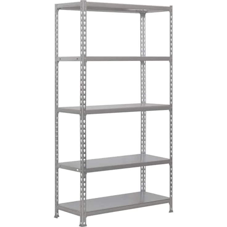 SimonRack Metallregale, 2000 x 1000 x 500 mm, 5 Regalböden, 180 kg Flexion-Punkt, Industrie-Regal, Grau/Galva - Simonclick – Bild 2