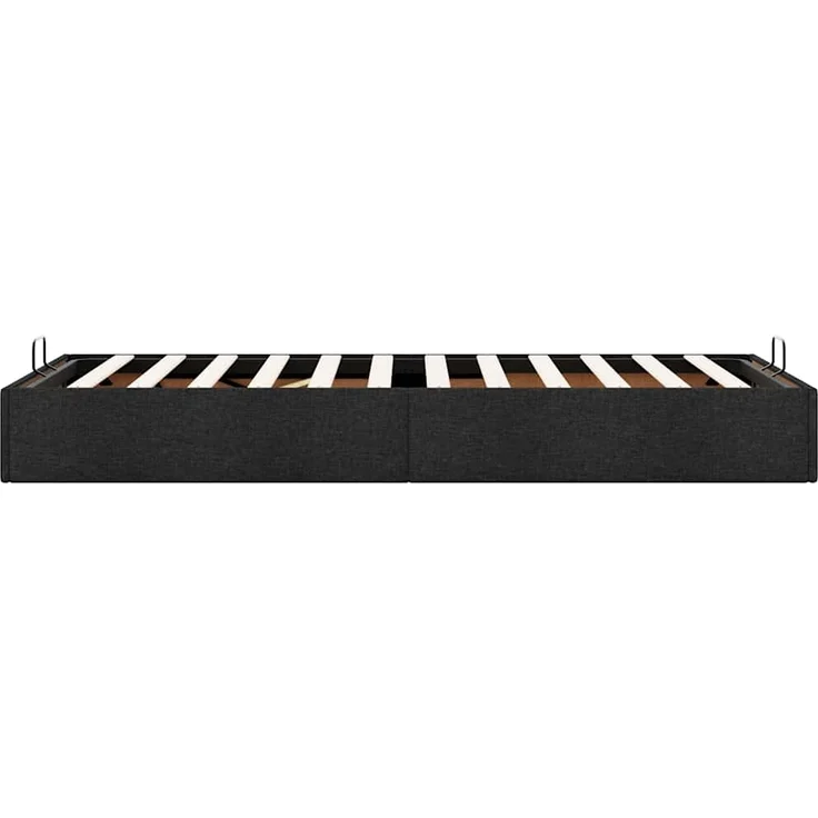 vidaXL Ottoman-Bett ohne Matratze Schwarz 80x200 cm Stoff 3310835 – Bild 2