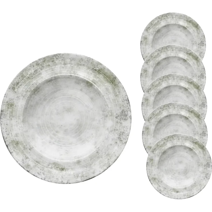 van Well Pastateller Teller-Set Korfu, 6er Set, Ø 27 cm, (6 St), Service, Geschirr-Set für 6 Personen