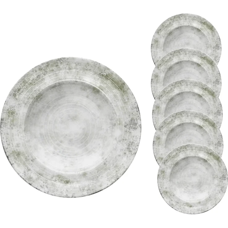 van Well Pastateller Teller-Set Korfu, 6er Set, Ø 27 cm, (6 St), Service, Geschirr-Set für 6 Personen