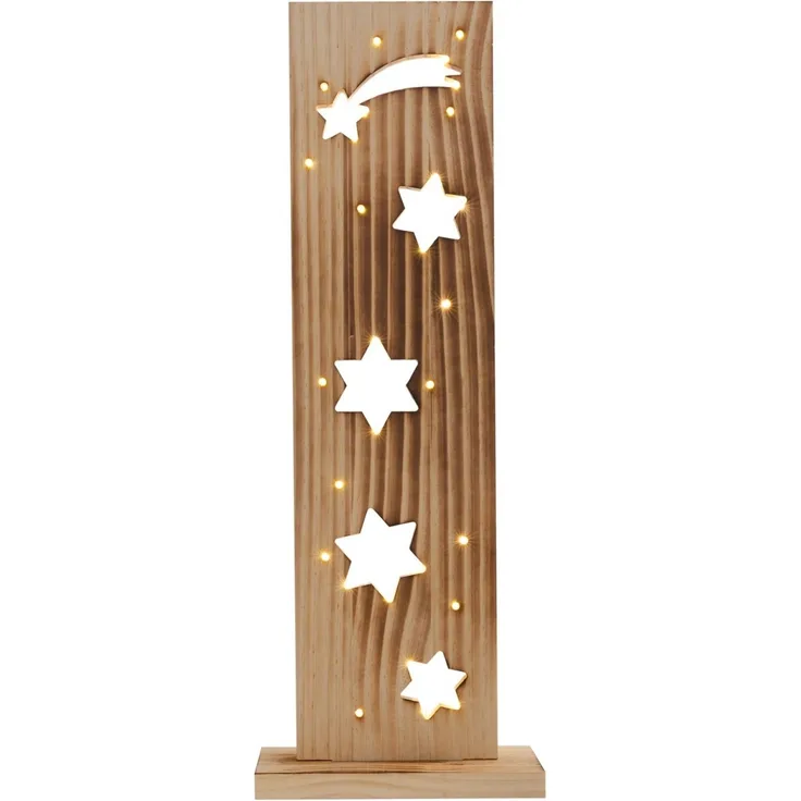 Weihnachtsbeleuchtung Draußen LED Weihnachtsdeko Außen Holz mit Timer 5304027