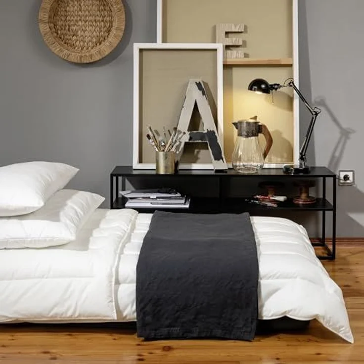 Ganzjahresbett Aqua Aktiv 135 x 200 cm, Baumwolle, Weiß – Bild 2