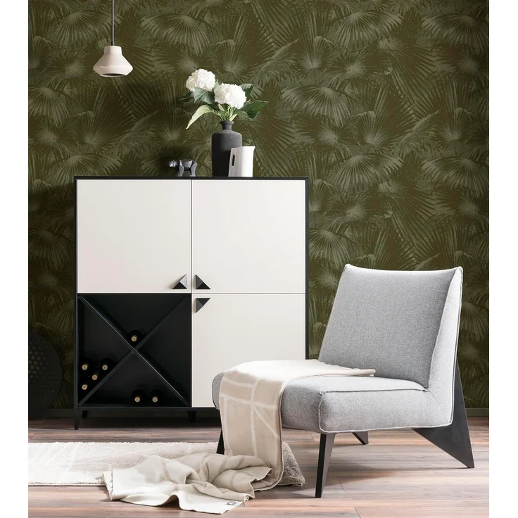 LOOKS BY WOLFGANG JOOP Highboard Classic, schwarz matt/cremebeige, 120 x 39 x 130 cm – Bild 2