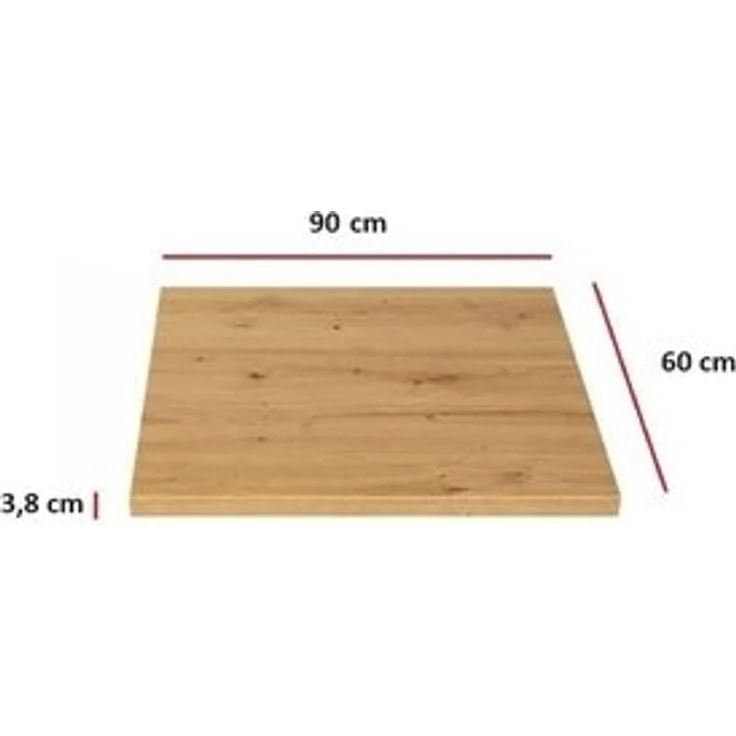 Küchen Arbeitsplatte 90 cm 38 mm Küchenzeile Küchenblock Eiche Artisan Eko Stilo – Bild 5