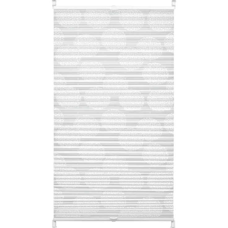 Gardinia EASYFIX Plissee Maja in weiss, blickdicht & lichtdurchlässig, höhenverstellbares Plissee