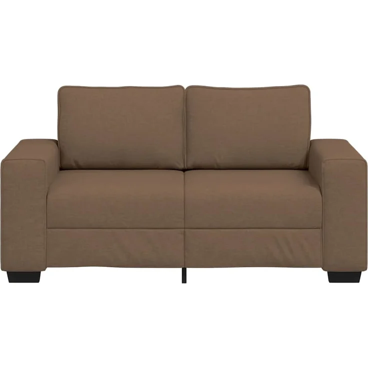 vidaXL 2-Sitzer-Sofa Braun 160x77x82 cm Stoff 4105160 – Bild 4