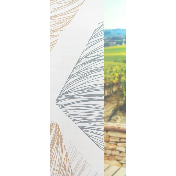 Lysel Schiebegardine Dreieckharmonie in Grau, in der Größe (BxH) 60x245 cm – Bild 2