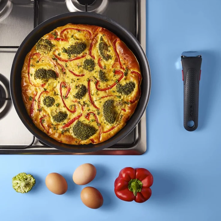 Tefal Pfannen-Set Ingenio Easy Cook & Clean On, Aluminium (Set, 10-tlg), abnehmbarer Griff, Antihaftversiegelung, Thermo-Signal, made in France – Bild 11