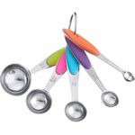 WESTMARK Messlöffel »Pendolino«, klein, 5 Stück, Edelstahl, Silikon