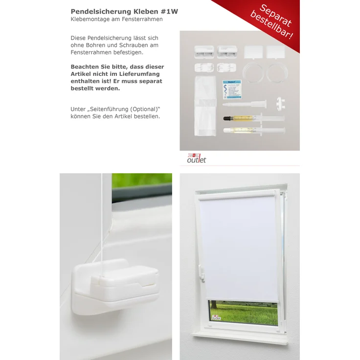 Lysel - Qualitätskassettenrollo Abdunkelung weiß, (B x H) 75cm x 175cm in weiß – Bild 10