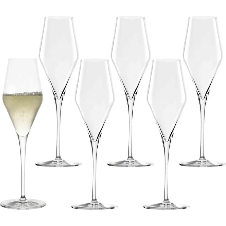 Stölzle Lausitz QUATROPHIL Champagnerglas 290 ml 6er Set – Bild 1