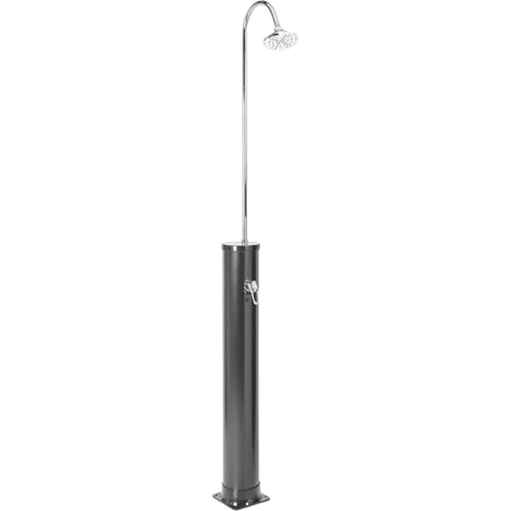 Freistehende solarbetriebene Gartendusche JUANILLO Schwarz – Bild 1