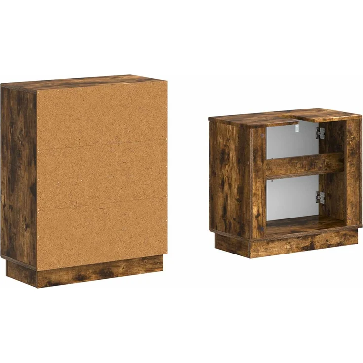 vidaXL 2-teiliges Badezimmer Schrank Set HOORN Raucheiche 3417635 – Bild 5