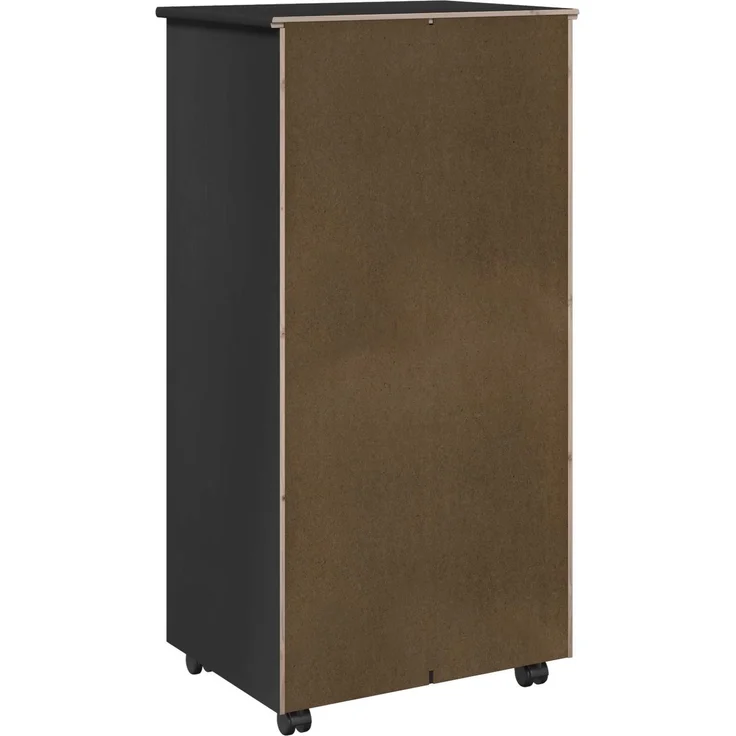vidaXL Rollschrank MOSS 53 x 39 x 103 cm Massivholz Kiefer Schwarz 42028371 – Bild 7