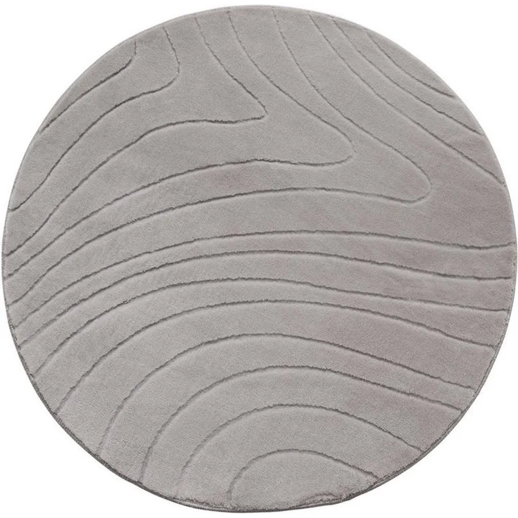 TaraCarpet Teppich TaraCarpet Homestyle 397 Organic, rechteckig, Höhe: 10 mm, Organic hoch-tief weich waschbar grau 50x80 – Bild 3