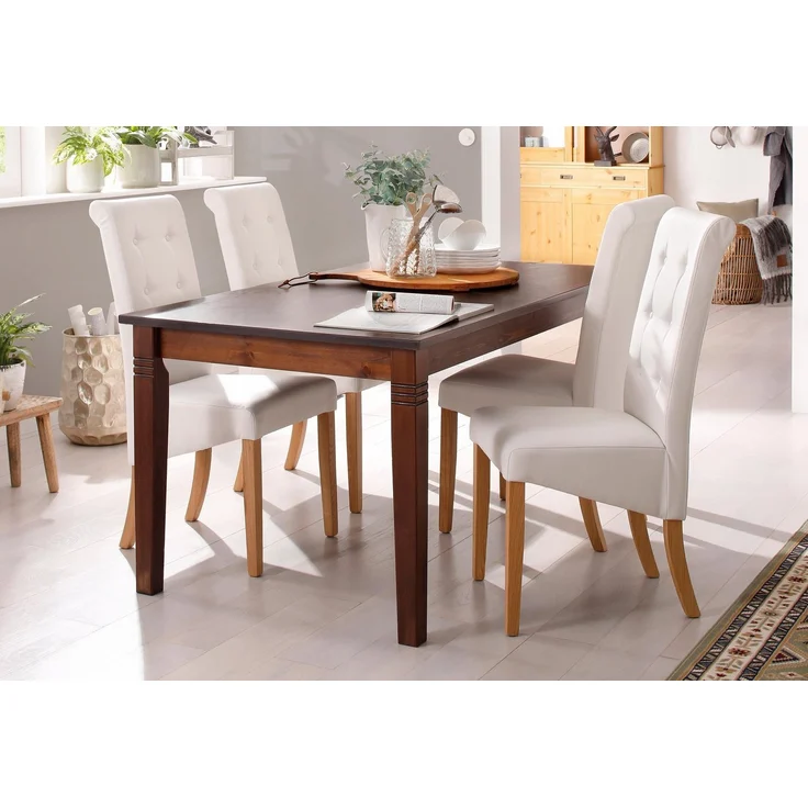 Home affaire Esstisch, wahlweise mit Schublade, aus massiver Kiefer, FSC®-zertifiziert – Bild 1